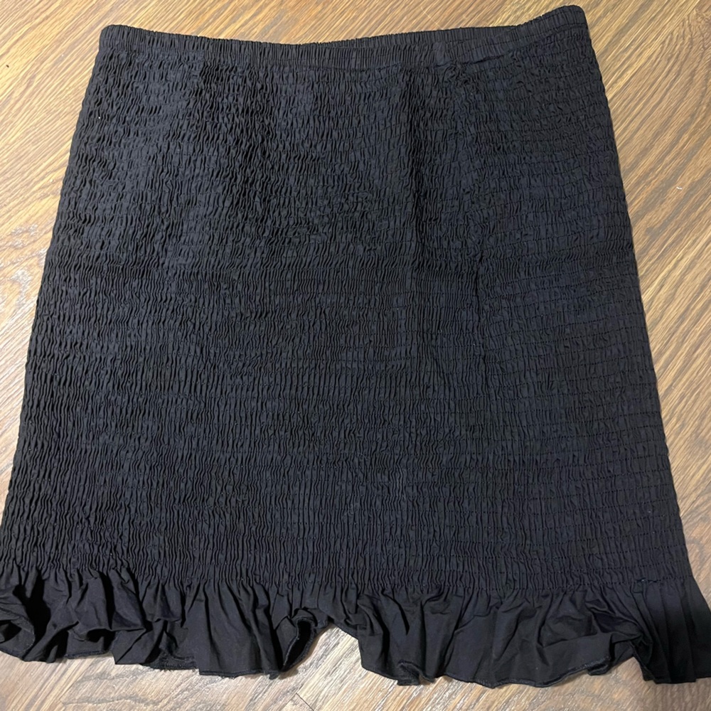 Missguided Ruched Mini Skirt Black